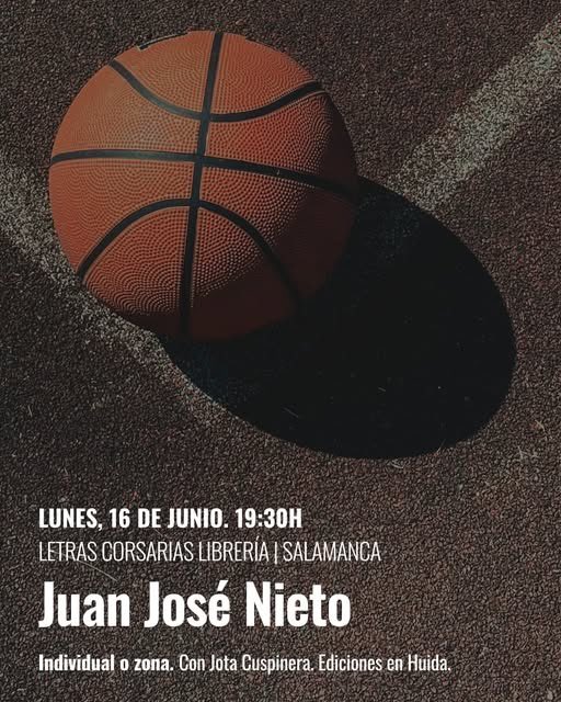 Juan José Nieto Lobato, antiguo alumno del colegio, presenta su nuevo libro “Individual o zona” el próximo lunes 16.
Mucha suerte <a href="/JJNieto/">Juan José Nieto</a>