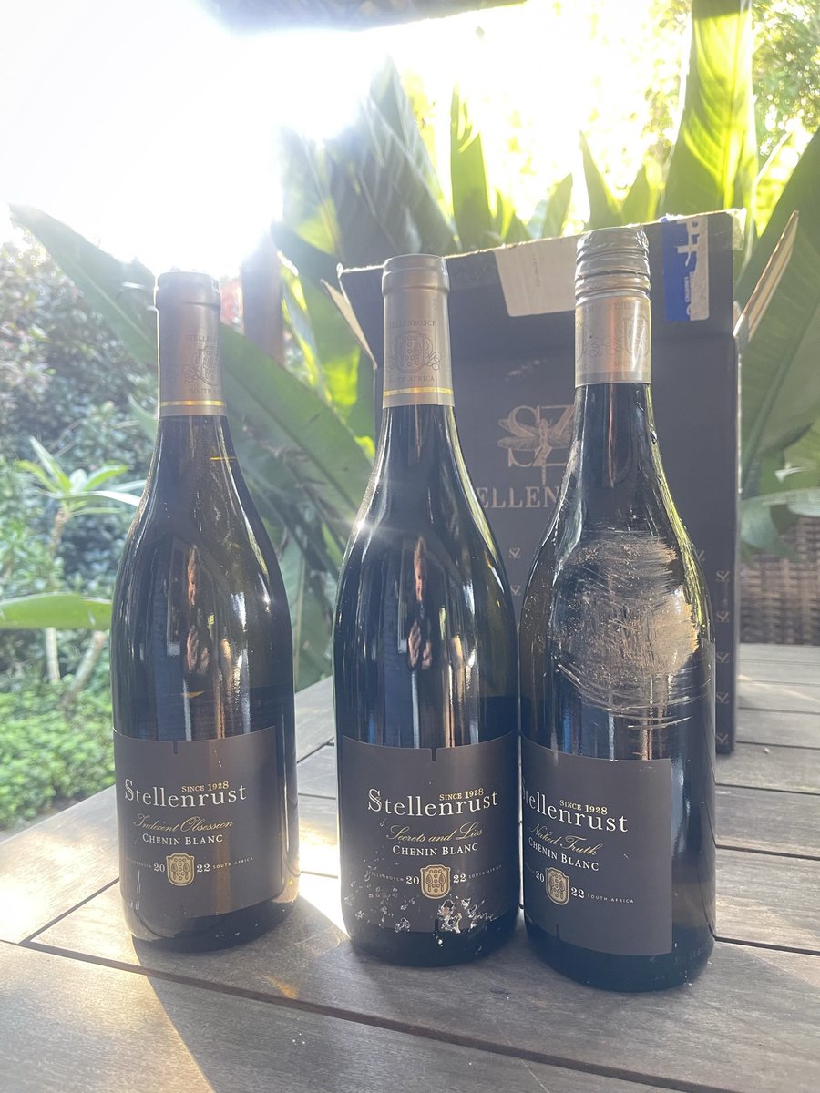 Malu Lambert (@malulambert) on Twitter photo Beautiful treat from <a href="/Stellenrust/">Stellenrust Wines</a> for #internationalcheninday - a supreme champion & driving force of the grape, speaking of I may or may have not driven over this delivery 🫢, no bottles broken, just goes to show how immutable the variety is. #drinkchenin #cheninday #chenin Beautiful treat from <a href="/Stellenrust/">Stellenrust Wines</a> for #internationalcheninday - a supreme champion & driving force of the grape, speaking of I may or may have not driven over this delivery 🫢, no bottles broken, just goes to show how immutable the variety is. #drinkchenin #cheninday #chenin