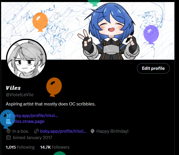 Ah... I feel like dust.
Also this the only time I've seen my own profile
so thank you for the follows and love for my silly ocs.