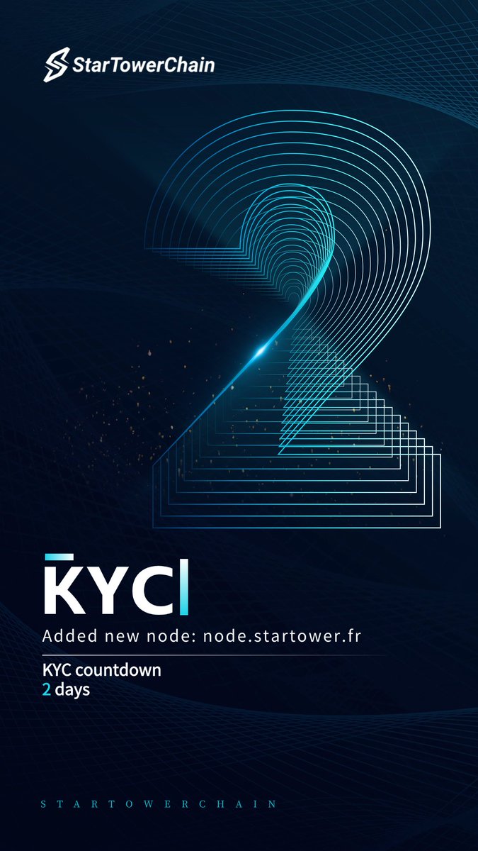 ⏰ StarTower KYC verification ends in 2 DAYS! The dawn of a new era is here!

🔥 Network keeps growing:

Welcoming new official node: node.startower.fr

29 new nodes added across the network – verification power growing stronger every day!

Ready for StarTower's next