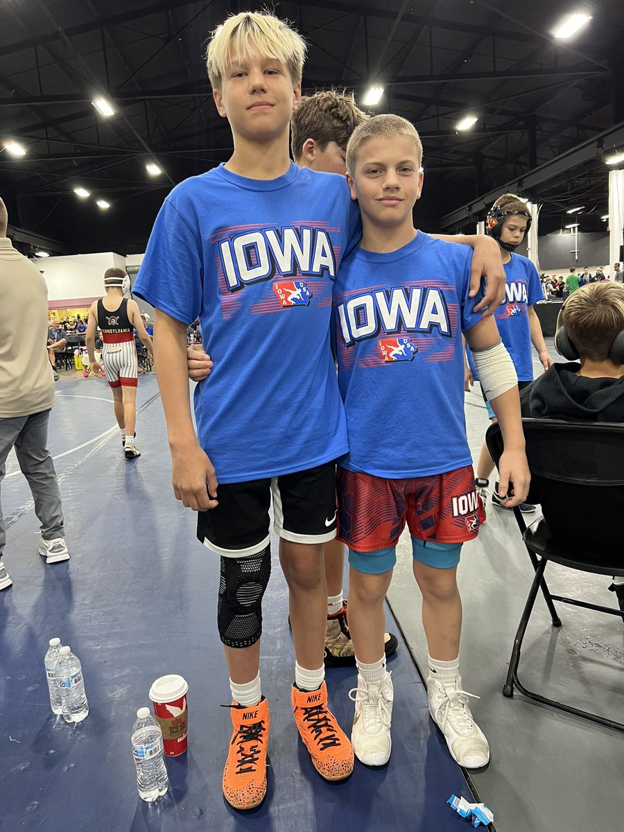 Great week for these two at the 14U National Duals wrestling for Team Iowa

Mac Heysinger went 6-3 in freestyle and 4-3 in Greco

Josh Bratten went 3-5 in freestyle