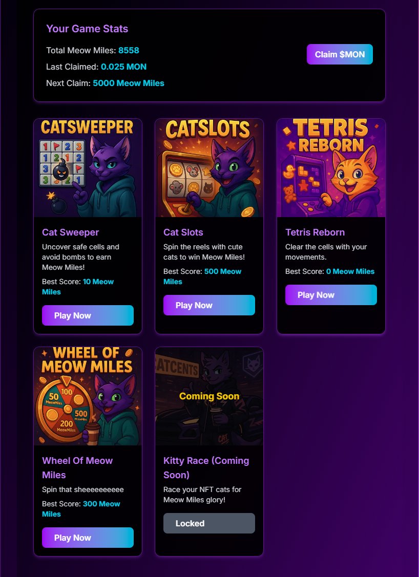 CatCentsio's tweet image. Wheel of Meowmiles is LIVE again!

Spin the wheel, test your luck,  stack those Meowmiles &amp;amp; earn $MON!

Every spin counts toward your playground activity 👀

Let the meowgic begin → catcents.io/dashboard/game…