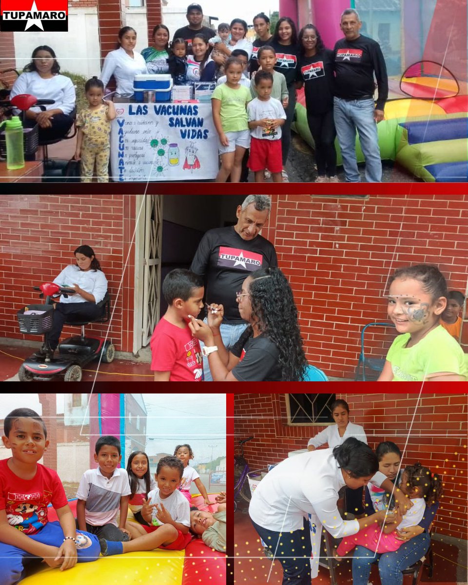 La Militancia TUPAMARO acompaña al ASIC Papelón, con la "Fiesta Nacional de Inmunización" jornada de vacunación y se realizo actividades recreativa, para así seguir fortaleciendo la salud en el  Municipio y reducir la proporción de la población infantil susceptible a enfermedades