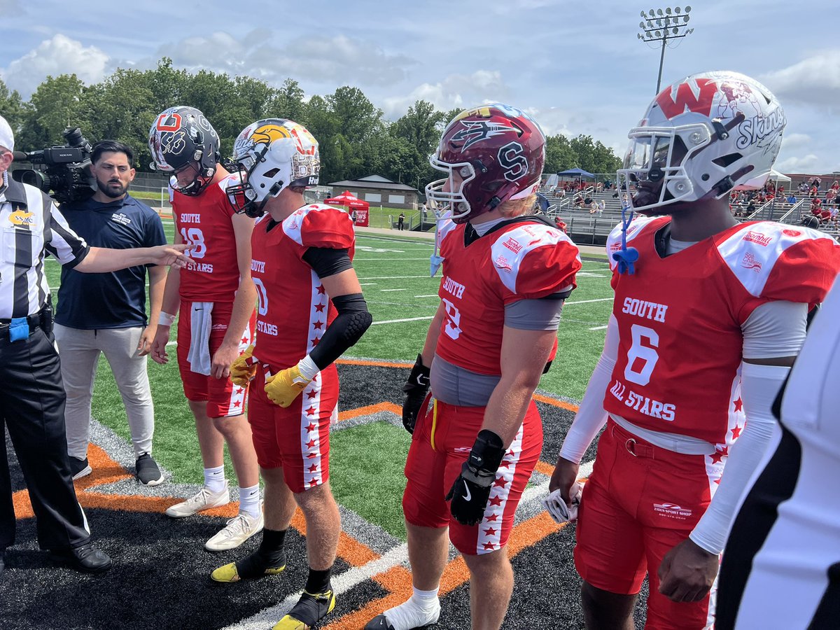 Taylor Kennedy (@taylor_kennedy7) on Twitter photo Let’s play some football!
One of the captains for the South is <a href="/GWHSFootball1/">George Washington High School Football</a> <a href="/showtime_sai/">Sai’Vyon Brown6️⃣</a>! #wvprepfb Let’s play some football!
One of the captains for the South is <a href="/GWHSFootball1/">George Washington High School Football</a> <a href="/showtime_sai/">Sai’Vyon Brown6️⃣</a>! #wvprepfb