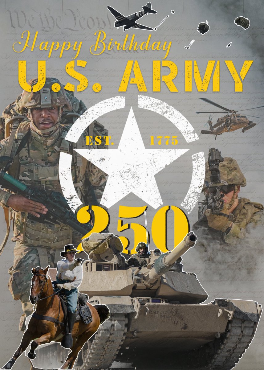 NationalGuardIN's tweet photo. 🎉 Happy 250th Birthday, U.S. Army! 🇺🇸
For 250 years, the Army has answered the call with strength, pride and service. Here’s to the next chapter!
#Army250 #HoosierGuard #ArmyStrong #250YearsOfService
📸: Hayden Hallman https://t.co/9otbTV5o1k