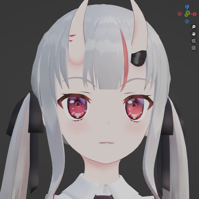 #blender #3DCG テクスチャとリグ終わった!(たぶん) 余さんかわいい次はアニメーション