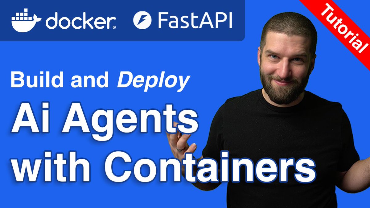 🚀YouTube Tutorial Drop

The Complete Guide Build and Deploy AI Agents with <a href="/Docker/">Docker</a> Containers and FastAPI

If you've ever thought about learning Docker for development and production, this is the course for you.

👉 Topics Covered:
✅ Docker Fundamentals
✅ Create a custom