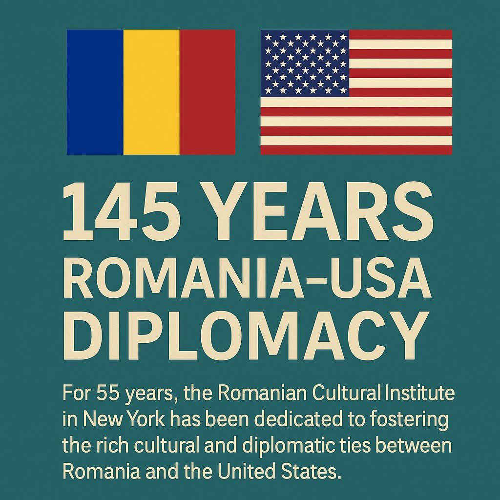 🇷🇴🤝🇺🇸 Celebrating 145 years of Romania–USA diplomatic relations (1880–2025)!
For nearly 6 decades, RCINY has proudly promoted Romanian culture in the U.S., fostering dialogue, creativity &amp; connection.
🌍 Long live the Romanian-American friendship!