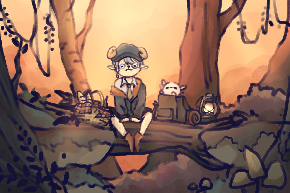 Ameth_ist's tweet image. Picnic in the wood