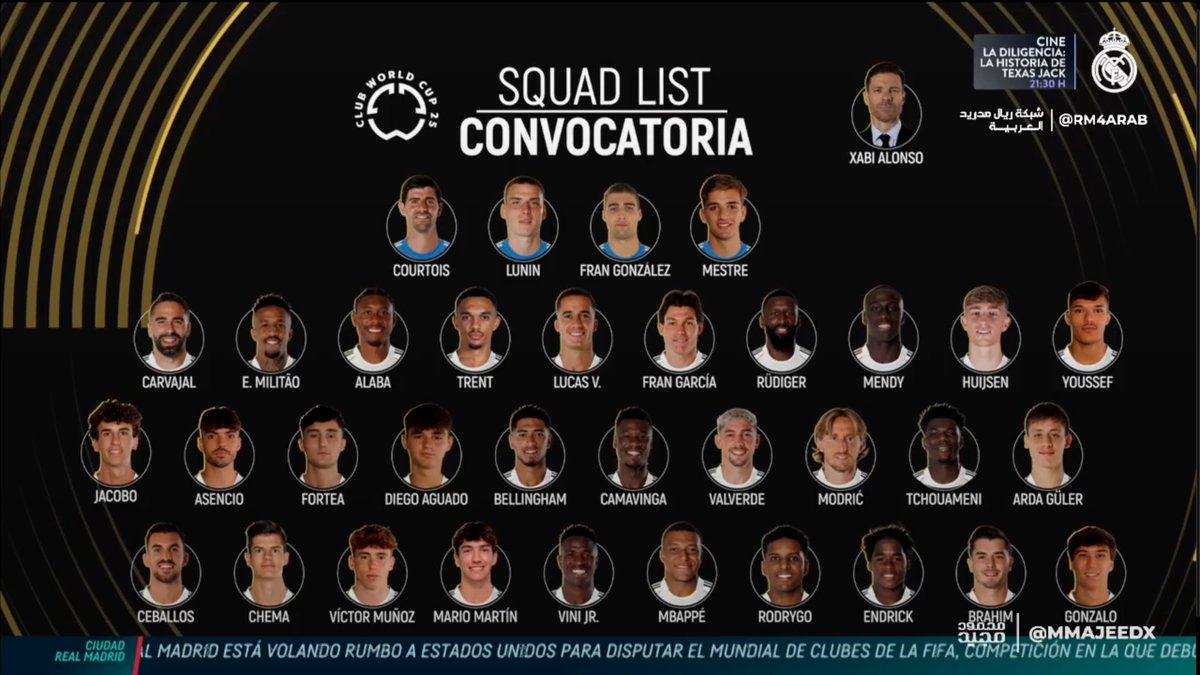 🚨🚨🚨

صورة بقائمة جميع اللاعبين المُسافرين إلى كأس العالم للأندية تحت قياة تشابي الونسو.