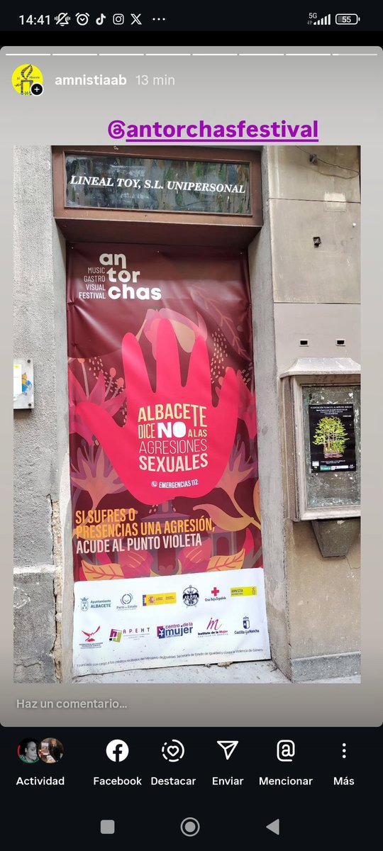 Albacete dice NO  a las agresiones sexuales en @AntorchasFestival #AlbaceteDiceNO #Antorchas25