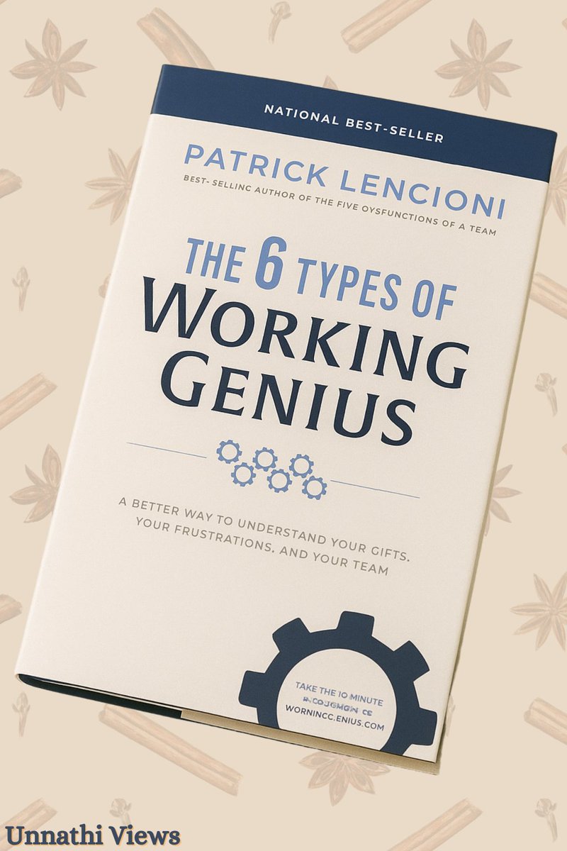 UnnathiViews's tweet photo. Tired of work that drains you?  The 6 Types of Working Genius helps you figure out what fuels you—and what doesn’t.

This post spices it up with an Indian twist 🌶

https://t.co/hm8k1rJuRu

#PatrickLencioni #WorkGenius https://t.co/zzQu6cGcCC