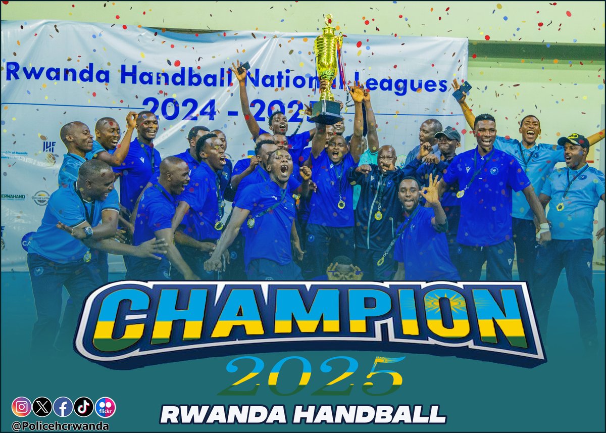Police Rwanda Handball Club (@policehandball1) on Twitter photo The Champion of Rwanda Handball Championship 2025
We are Police Handball
<a href="/FerwahandRwanda/">Rwanda Handball Federation</a>
Let meet Next Season The Champion of Rwanda Handball Championship 2025
We are Police Handball
<a href="/FerwahandRwanda/">Rwanda Handball Federation</a>
Let meet Next Season