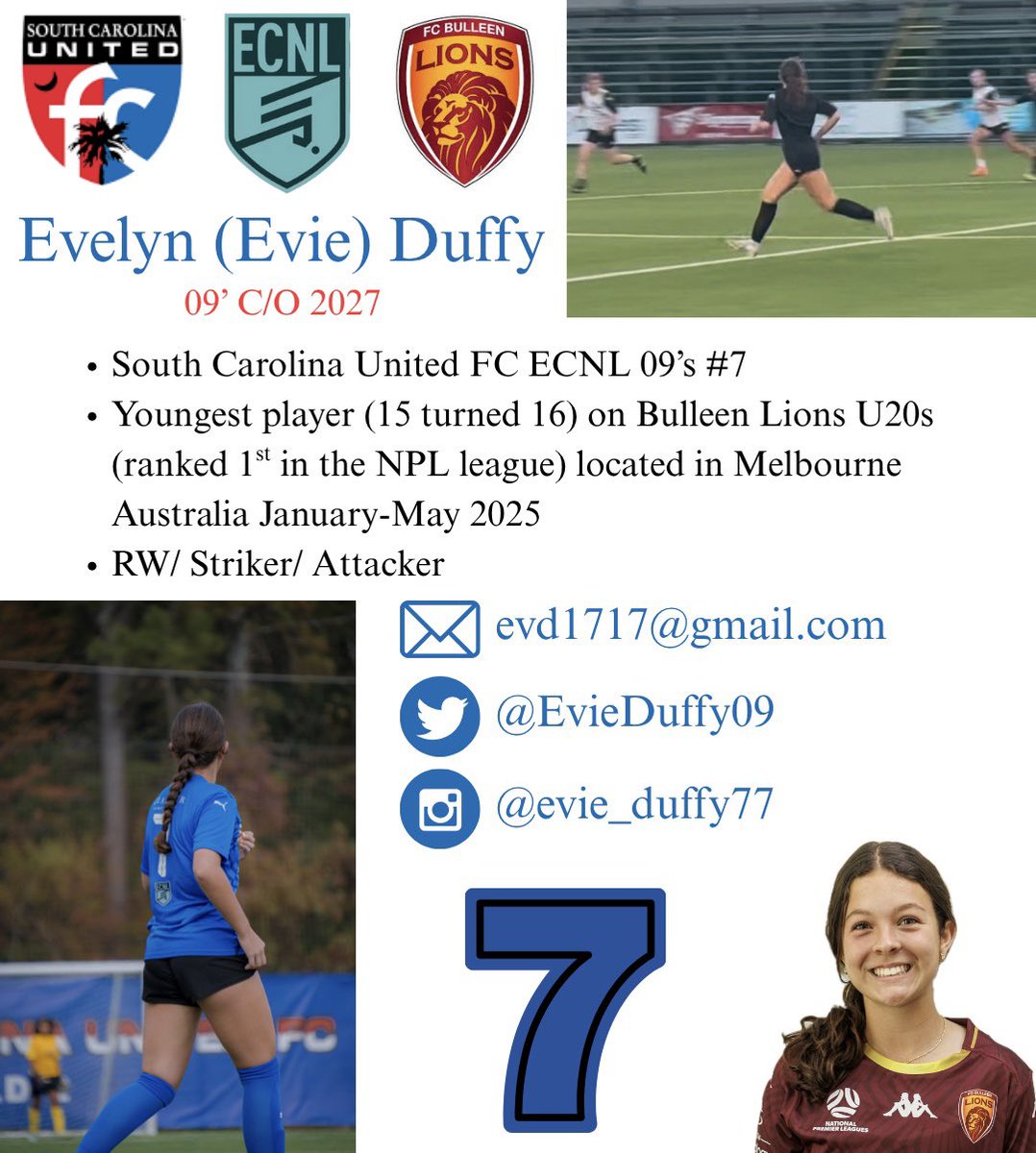Evie Duffy (@evieduffy09) on Twitter photo June 15th is tomorrow! Excited for this new chapter and good luck to all the C/O 27s!
<a href="/TannerOsborne27/">Tanner Osborne</a> <a href="/tikitakaklu/">Tomasz Kluszczynski ๐ต๐ฑ/๐บ๐ธ</a> <a href="/SCUnited_FC/">SC United FC</a> <a href="/ACF_GSoccer/">A.C. Flora Girls Soccer</a> <a href="/ECNLgirls/">ECNL Girls</a> <a href="/ECNLSoutheast/">ECNL Southeast Girls</a> <a href="/ImYouthSoccer/">ECNL/GA/Recruiting/College Soccer</a> <a href="/ImCollegeSoccer/">College Soccer Truth โข</a> June 15th is tomorrow! Excited for this new chapter and good luck to all the C/O 27s!
<a href="/TannerOsborne27/">Tanner Osborne</a> <a href="/tikitakaklu/">Tomasz Kluszczynski ๐ต๐ฑ/๐บ๐ธ</a> <a href="/SCUnited_FC/">SC United FC</a> <a href="/ACF_GSoccer/">A.C. Flora Girls Soccer</a> <a href="/ECNLgirls/">ECNL Girls</a> <a href="/ECNLSoutheast/">ECNL Southeast Girls</a> <a href="/ImYouthSoccer/">ECNL/GA/Recruiting/College Soccer</a> <a href="/ImCollegeSoccer/">College Soccer Truth โข</a>