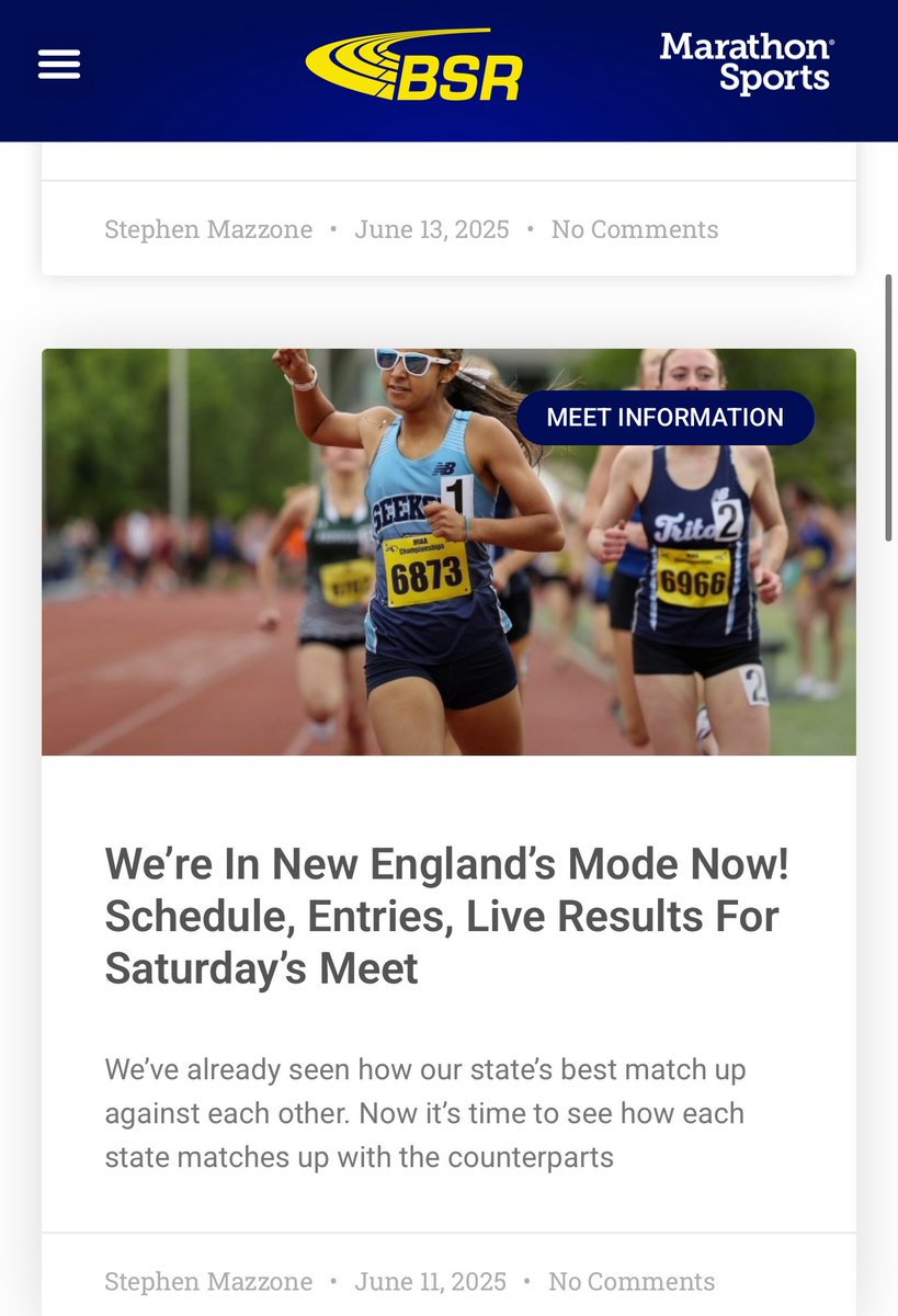 Jason Azulay, CSCS, M.Ed. (@coach_azulay) on Twitter photo You know you’re a boss when you make the website page for New England’s! Out here in New Britain Connecticut, ready to watch Hayden Robinson push the pace!
<a href="/SeekonkWarrior/">Seekonk High School Athletics</a> <a href="/SeekonkHS/">Seekonk High School</a> You know you’re a boss when you make the website page for New England’s! Out here in New Britain Connecticut, ready to watch Hayden Robinson push the pace!
<a href="/SeekonkWarrior/">Seekonk High School Athletics</a> <a href="/SeekonkHS/">Seekonk High School</a>