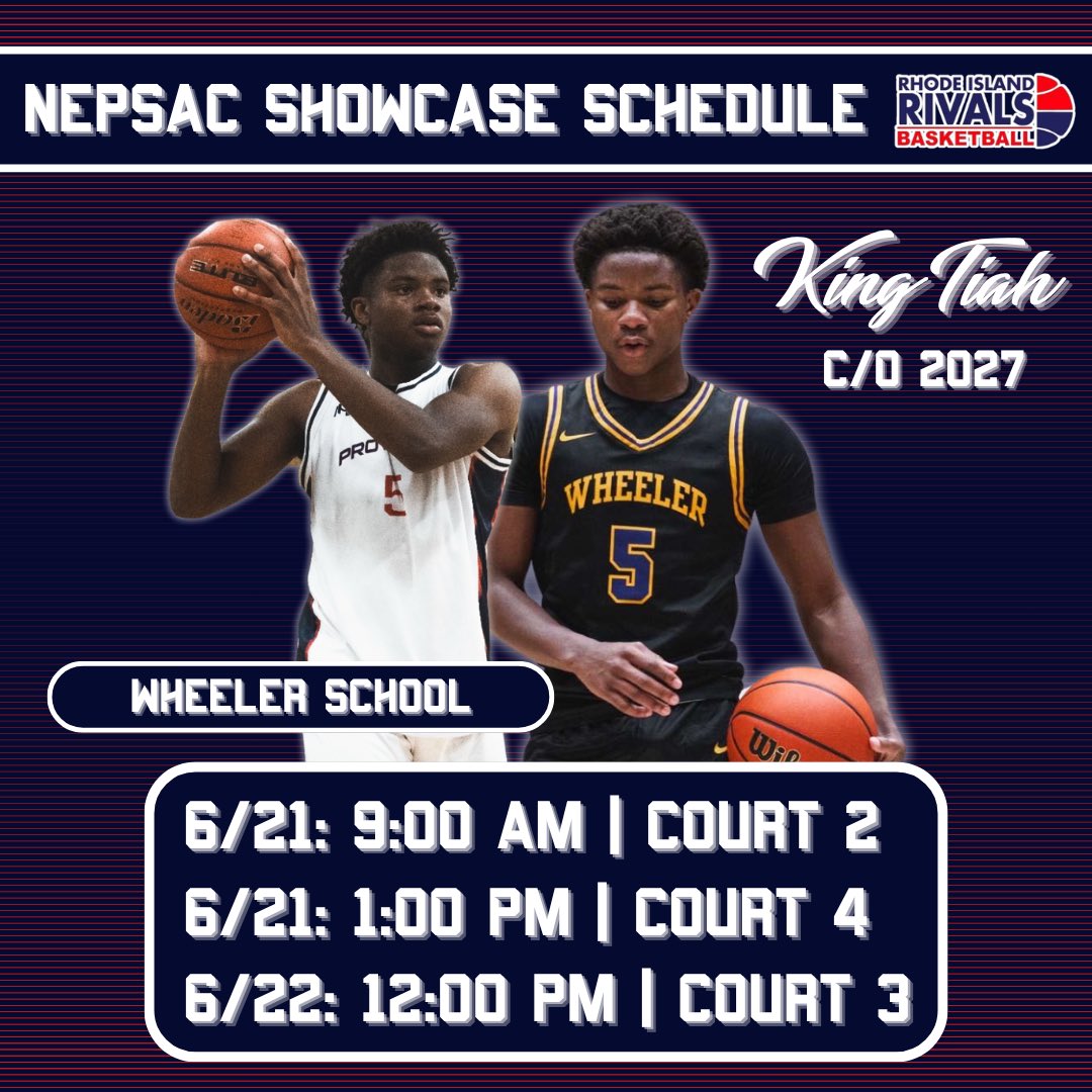 My schedule for the NEPSAC Showcase at Babson College next weekend. <a href="/CoachBenSilvia/">Ben Silvia</a> <a href="/coachskellyri/">Sean Kelly</a> <a href="/RI_Rivals/">Rhode Island Rivals</a>