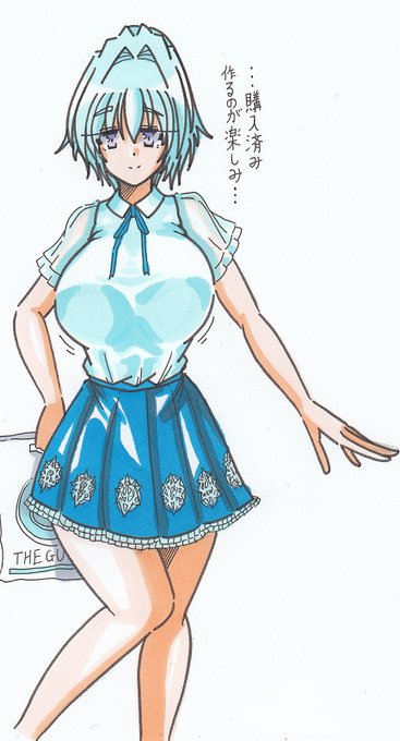 暑くなってきたので夏服のコトモリ・レンちゃんを描きました。 