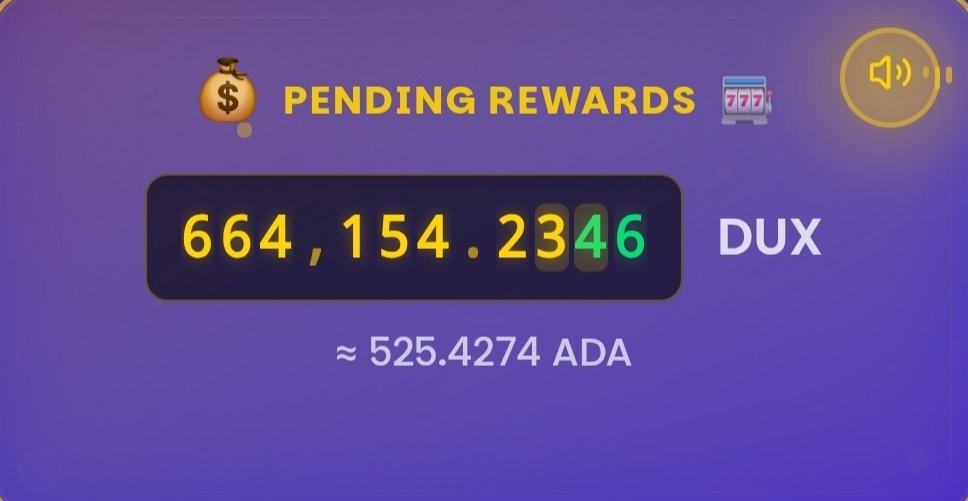 RiverRock $OMNI $ROLL (@rockhomestead) on Twitter photo The Money counter go "brrrr" ...
The $DUX rewards "cha ching" ...
What language is your bankroll speaking⁉️
<a href="/thechosendux/">TheChosenDux</a> 🦆👑 The Money counter go "brrrr" ...
The $DUX rewards "cha ching" ...
What language is your bankroll speaking⁉️
<a href="/thechosendux/">TheChosenDux</a> 🦆👑