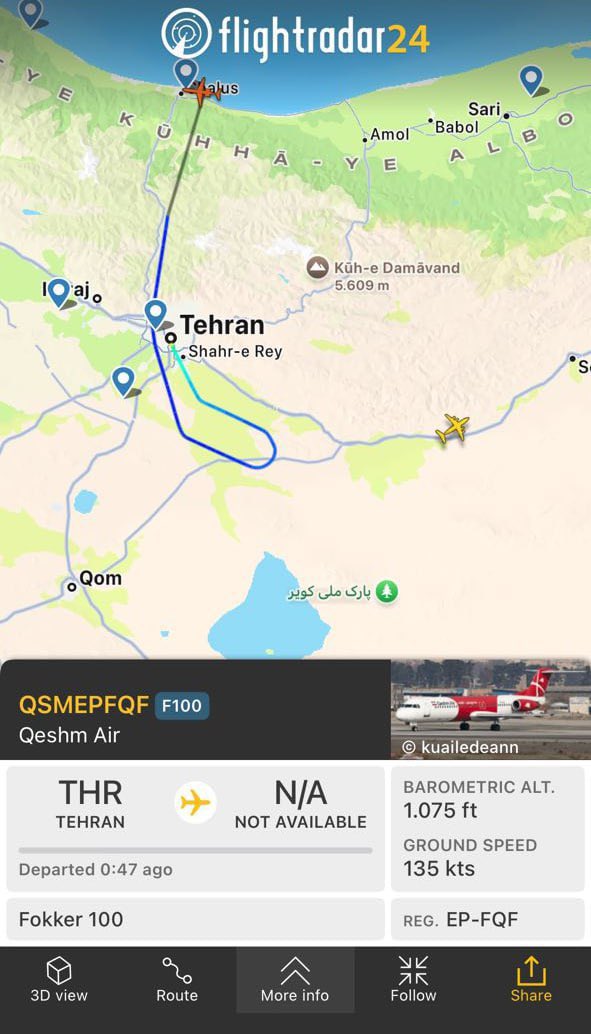 🚨🚨
BREAKING: Multiple sources report that Khamenei has fled Iran and flew to russia
🚨🚨

Time for Iranian people to rise up and take back their country. Alternative is total annihilation.
