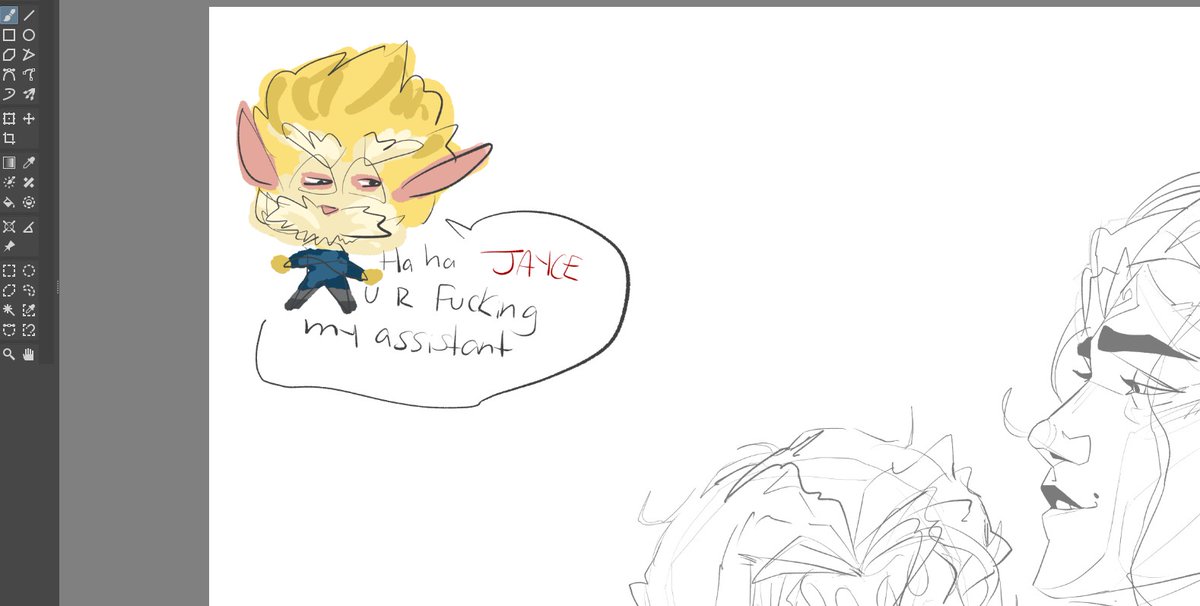 i left this homunculus on the edge of the canvas for emotional support while i doodle