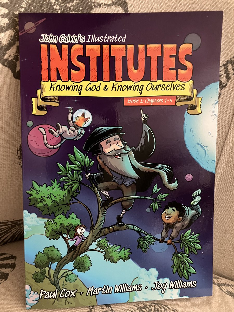 Happy to have received this graphic novel version of the first part of Calvin’s Institutes. <a href="/RefToons/">RefToons</a> does great work!