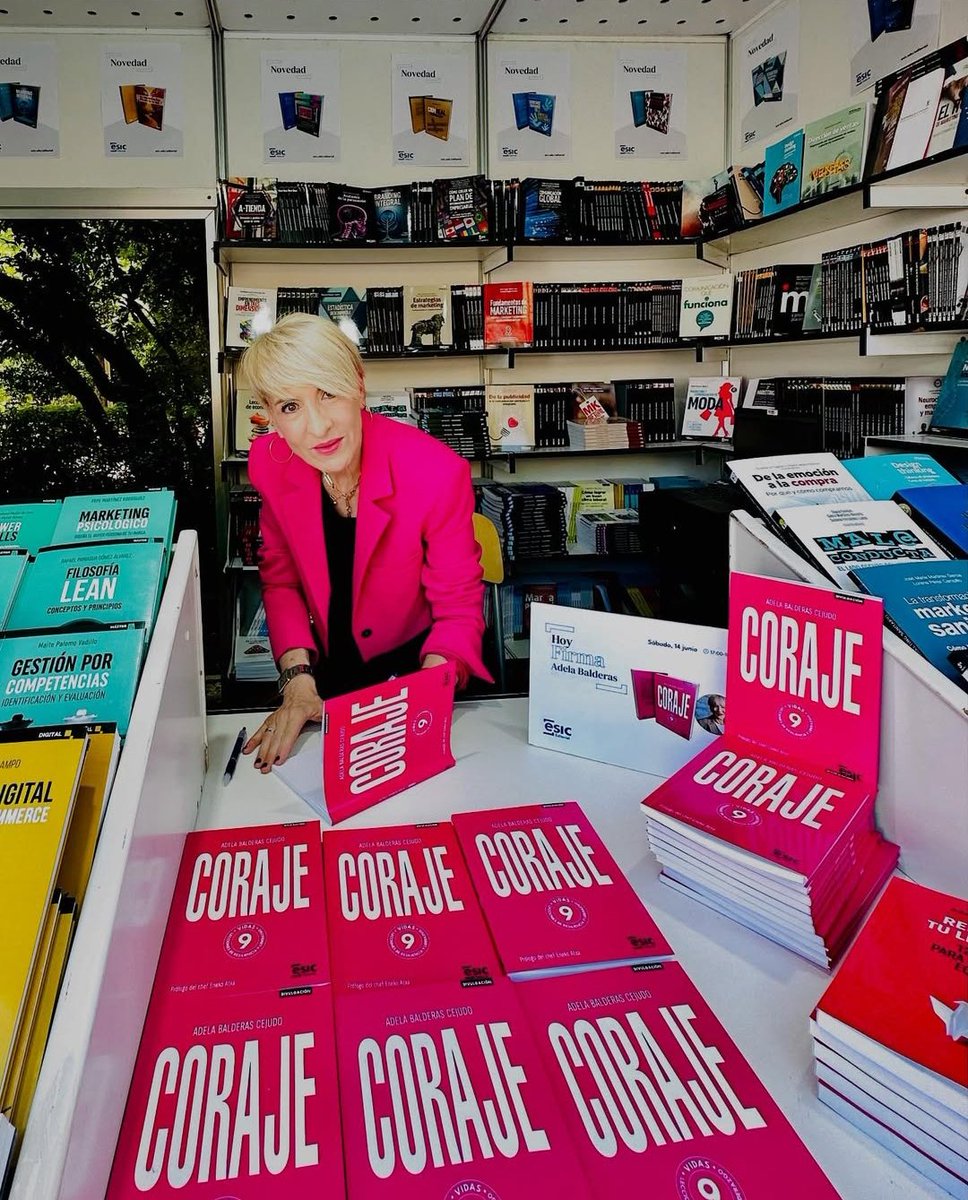 ESIC Editorial (@esiceditorial) on Twitter photo Esta tarde <a href="/adelabalderas/">Dr.Adela Balderas,PhD.</a> ha firmado su nuevo libro, Coraje: 9 vidas, 9 lecciones de resiliencia y liderazgo, en la caseta 245 de <a href="/FLMadrid/">Feria del Libro de Madrid</a>.
esic.edu/editorial/cora…
#liderazgo #resiliencia #bestseller #FLMadrid25
#firmadelibros Esta tarde <a href="/adelabalderas/">Dr.Adela Balderas,PhD.</a> ha firmado su nuevo libro, Coraje: 9 vidas, 9 lecciones de resiliencia y liderazgo, en la caseta 245 de <a href="/FLMadrid/">Feria del Libro de Madrid</a>.
esic.edu/editorial/cora…
#liderazgo #resiliencia #bestseller #FLMadrid25
#firmadelibros