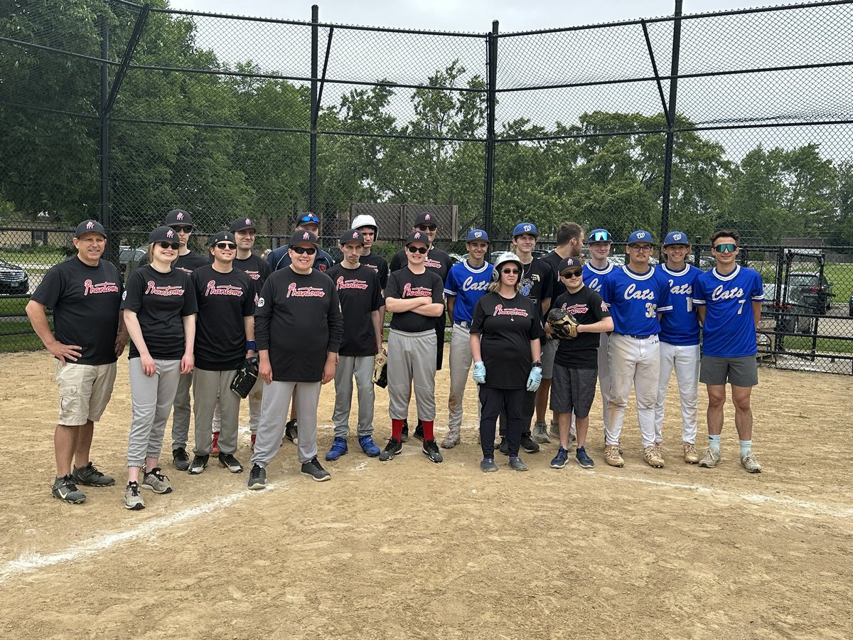 Wheeling Baseball helping out with Phantoms Buddy Ball today at Muir Park