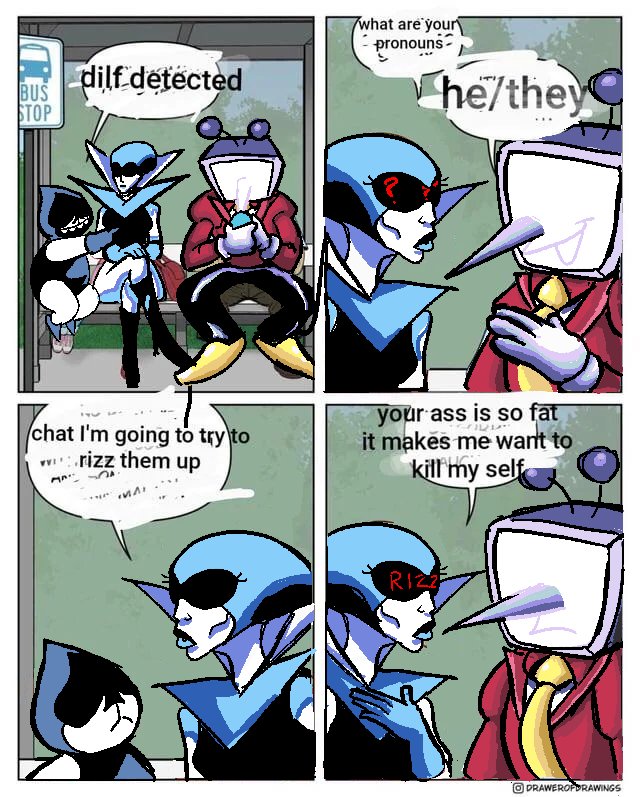 #DELTARUNE this is how i see Queen x Tenna