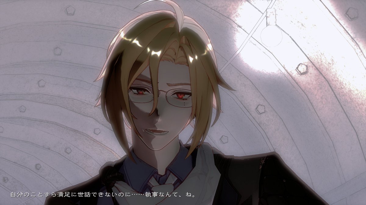 AzhrarnL's tweet image. #hugolyca #ヒュゴライ 

「……自分のことすら満足に世話できないのに。
執事なんて、ね。」