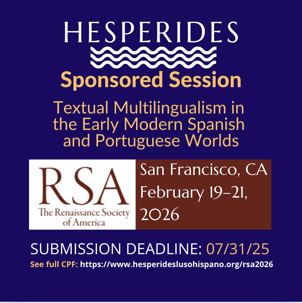 hesperides_01's tweet photo. Reminder • Recordatorio •Lembrete
Read full CFP Here  • Lea convocatoria aquí  • Leia chamada aqui
https://t.co/C1K4P0WiSx https://t.co/5aSH7hrrmE