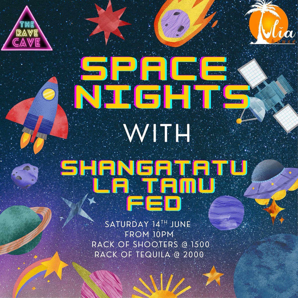 Those in Mombasa.. another night of house music and everything electronic at RaceCave,Tulia Backpackers - Nyali

From 10pm to dawn.

Come through!