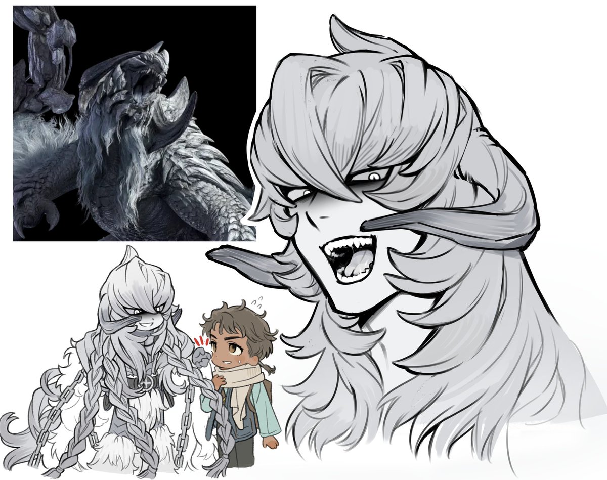 YTBKY_8's tweet image. ⚠️擬人化
#MHWilds
