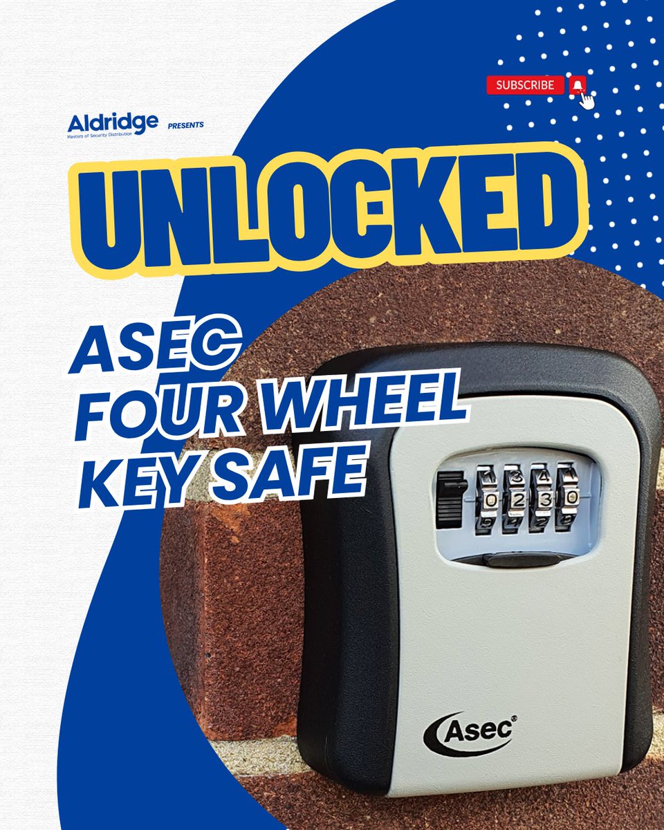 AldridgeSec's tweet image. 🎥 New on Unlocked by Aldridge
The Asec Combination Keysafe offers secure, code-based access — no keys needed.

✅ 4-digit mechanical code
✅ Wall-mount design
✅ Ideal for trades &amp;amp; shared entry points

📺 youtu.be/FhXATF8puyk

#Asec #KeySafe #UnlockedByAldridge #TradeOnly