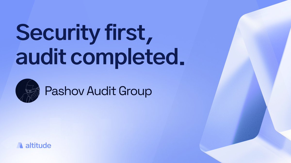 We're pleased to announce that we conducted an audit of our router's smart contract.  

With +150 audits conducted and more than 1,000 vulnerabilities identified, <a href="/PashovAuditGrp/">Pashov Audit Group</a> is a leading industry provider. Their team of security experts validate code integrity, and advise on