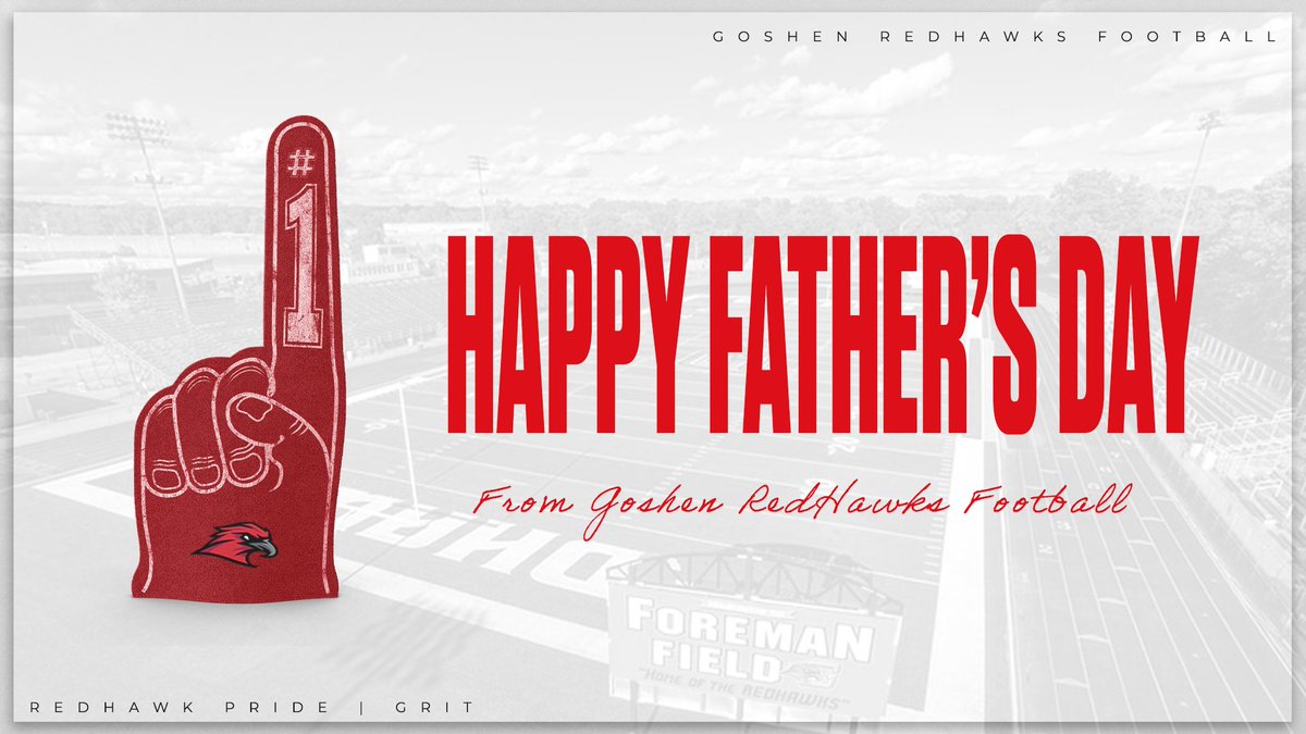 𝙃𝙖𝙥𝙥𝙮 𝙁𝙖𝙩𝙝𝙚𝙧'𝙨 𝘿𝙖𝙮 

Thank you to all our Goshen Football Dad's and all the dads out there!!! Your support fuels our drive on and off the field❤️💪

#Family