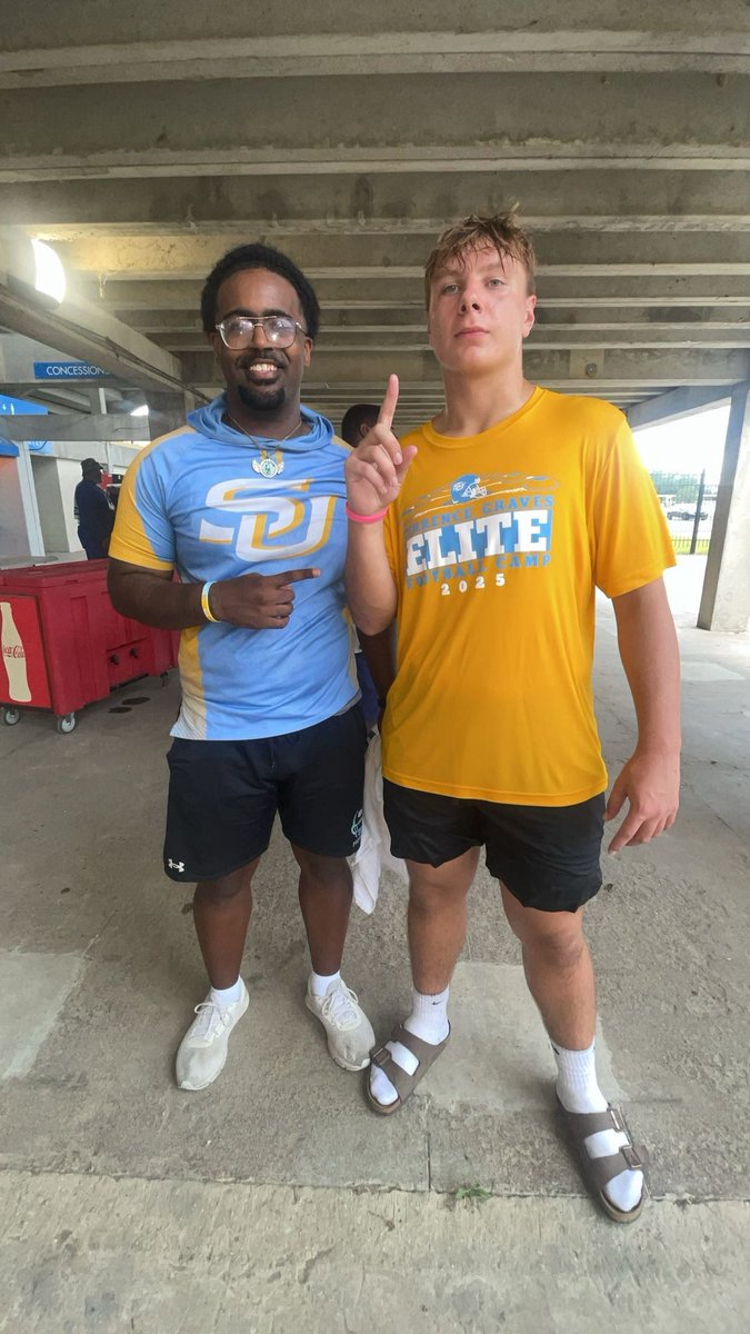 Had a great time putting work in at Southern with coaches <a href="/theyoungcoach1/">Kaleb Jaheim</a> <a href="/eltodd41/">Everett Todd</a> <a href="/_neelyd/">Devin Neely</a> #geauxjags