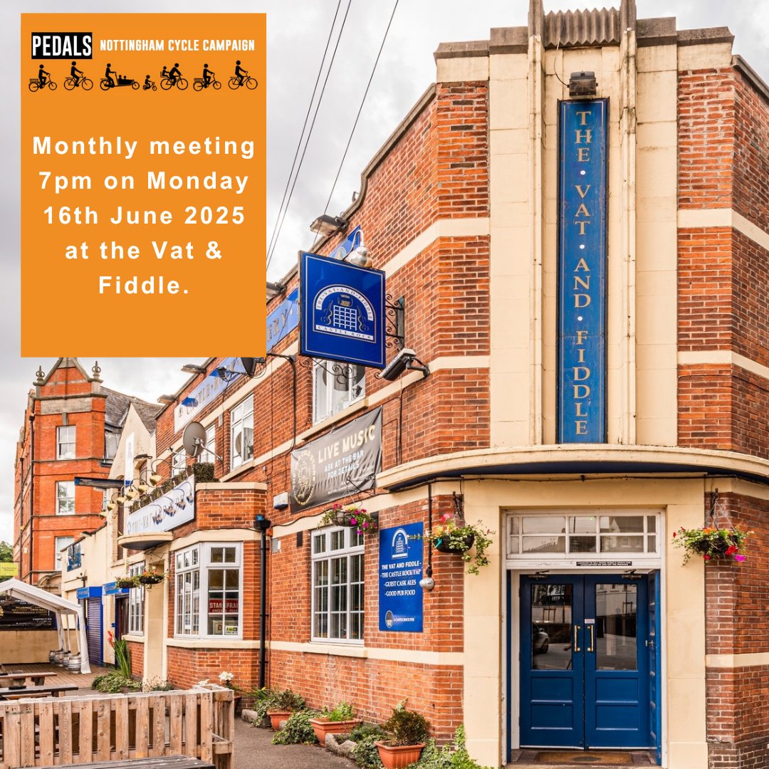 The next Pedals meeting is on Monday.  Note the new start time of 7pm.  More details here:  pedals.org.uk/2025/06/14/upc…