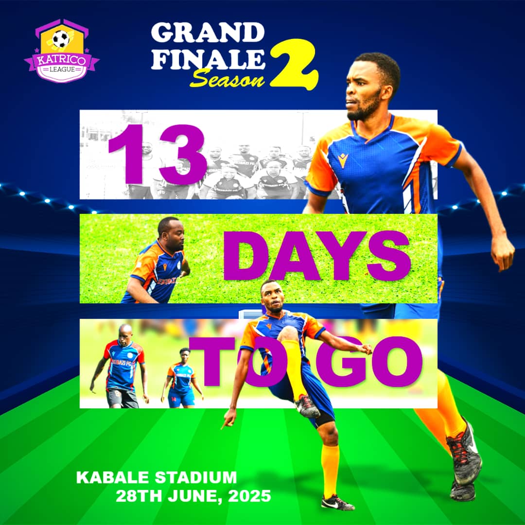 Katrico Sports League (@katricoleague23) on Twitter photo The countdown to the Grand Finale of Katrico league season 2 is on
#28thJune2025
#KabaleMainStadium
#ShanaBagwange
Just 13days to go
<a href="/omwokifc2013/">Omwokifc</a> <a href="/OMUSIDI_FC_2016/">OMUSIDIFC π</a> <a href="/Akacencefc_2009/">Akacencefc</a> The countdown to the Grand Finale of Katrico league season 2 is on
#28thJune2025
#KabaleMainStadium
#ShanaBagwange
Just 13days to go
<a href="/omwokifc2013/">Omwokifc</a> <a href="/OMUSIDI_FC_2016/">OMUSIDIFC π</a> <a href="/Akacencefc_2009/">Akacencefc</a>