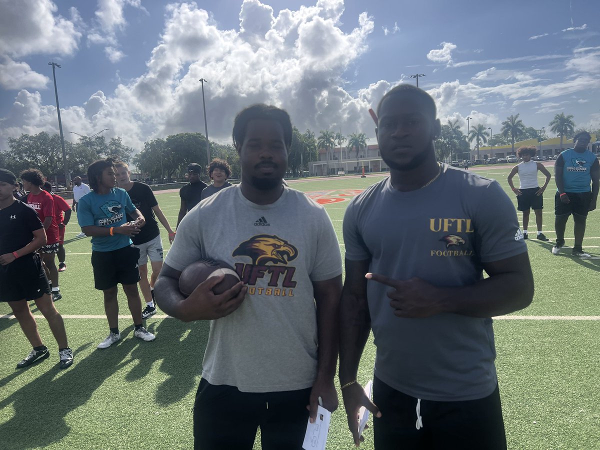 <a href="/DamonCogdell/">Damon Cogdell</a>  <a href="/UFTLfb/">UFTL Football 🦅🏈</a>  Showcase. 

What an amazing day 

<a href="/CoachJoeAdair/">Joe Adair</a> <a href="/DrewPowell39/">Coach Powell</a> <a href="/IMcCartney5/">Ivan “Sticks” McCartney</a>  <a href="/J_TAYLOR94/">Josh Taylor</a>  <a href="/CoachMcnair22/">CoachMac</a> <a href="/davidernst_15/">David Ernst</a> <a href="/DavidGr34440781/">David Graham</a> <a href="/AJemperrie/">Alberto Jemperrie</a> <a href="/AQAnderson15/">A. Q. Anderson</a>