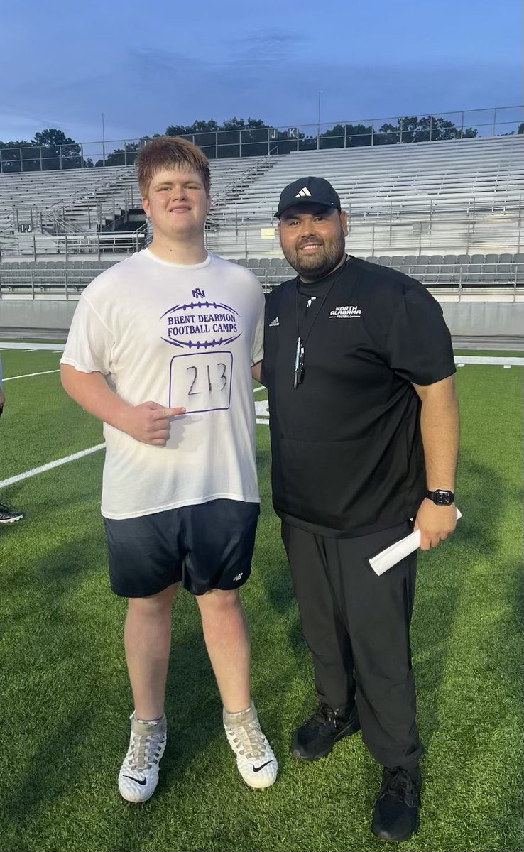 JWest_79 (@79jwest97977) on Twitter photo Great camp at <a href="/UNAFootball/">North Alabama Football</a>! <a href="/coach_thomas70/">Ben Thomas</a> is a cool guy- thanks for the time! Great competition in the trenches with the lions!
#trenches #oline #outworkeverybody
<a href="/1rebelfootball/">Vestavia Hills Football</a> <a href="/RecruitTheHills/">RECRUIT VESTAVIA</a> <a href="/CoachLundberg/">David Lundberg</a> <a href="/BrentDearmon/">Brent Dearmon</a> <a href="/TerrellBrownUNA/">Terrell Brown</a> <a href="/BigManFactory/">Big Man Factory</a>
<a href="/Jeff_XOS/">Jeff Martin</a> Great camp at <a href="/UNAFootball/">North Alabama Football</a>! <a href="/coach_thomas70/">Ben Thomas</a> is a cool guy- thanks for the time! Great competition in the trenches with the lions!
#trenches #oline #outworkeverybody
<a href="/1rebelfootball/">Vestavia Hills Football</a> <a href="/RecruitTheHills/">RECRUIT VESTAVIA</a> <a href="/CoachLundberg/">David Lundberg</a> <a href="/BrentDearmon/">Brent Dearmon</a> <a href="/TerrellBrownUNA/">Terrell Brown</a> <a href="/BigManFactory/">Big Man Factory</a>
<a href="/Jeff_XOS/">Jeff Martin</a>