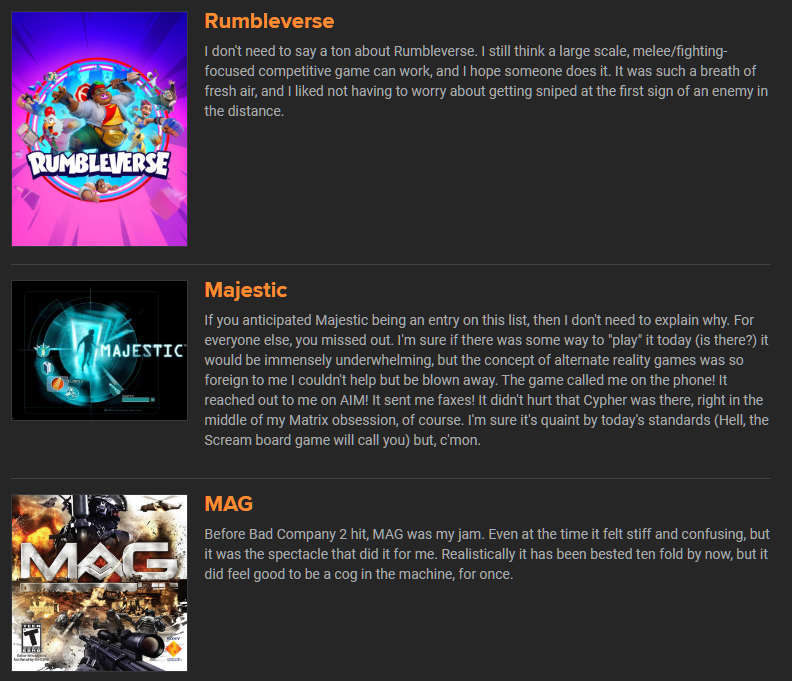 GBDudersFeed's tweet photo. In case you missed it earlier, @giantbomb user Inklimb made a glorious debut at making content on the site with a list that looks at all of their favorite games that they can no longer relive anymore.
User List: https://t.co/R1hE9Fho0K
#games #gaming #gamelist #gaminglist https://t.co/0hMXeMWY6W