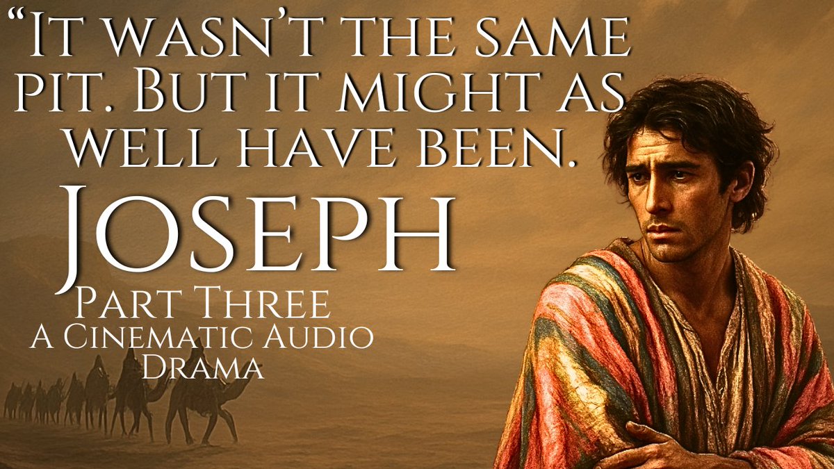 “It wasn’t the same pit.
But it might as well have been.”
Joseph: Dreams of Destiny – Part Three is live.

A story of injustice, silence, and the long shadow of betrayal.

🎧 linktr.ee/Mr.Unprofesion…
#audiodrama #storytellingpodcast #josephstory