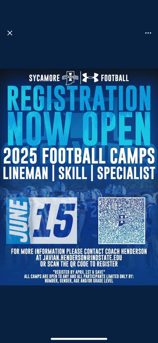 V_Williams3's tweet image. I will be attending Indiana state camp June 15th. Can’t wait to showcase my skills @CoachOverton_ @CoachJayBanks @coachflyger @ScottPingel10 @Coach_RayS @DP_HdSports