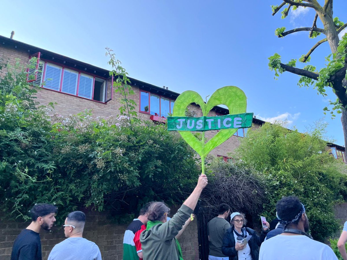 It is 8 years today since the #GrenfellTower fire in the Royal Borough of Kensington and Chelsea. 72 people lost their lives. Pictures from tonight's silent march. #UnitedforGrenfell
