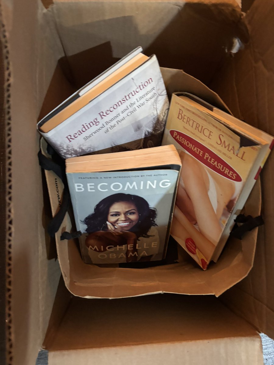 oldbookishplace's tweet image. What should I do with these?
a: kindling
b: recycle
c: section titled “books you’re better off without”