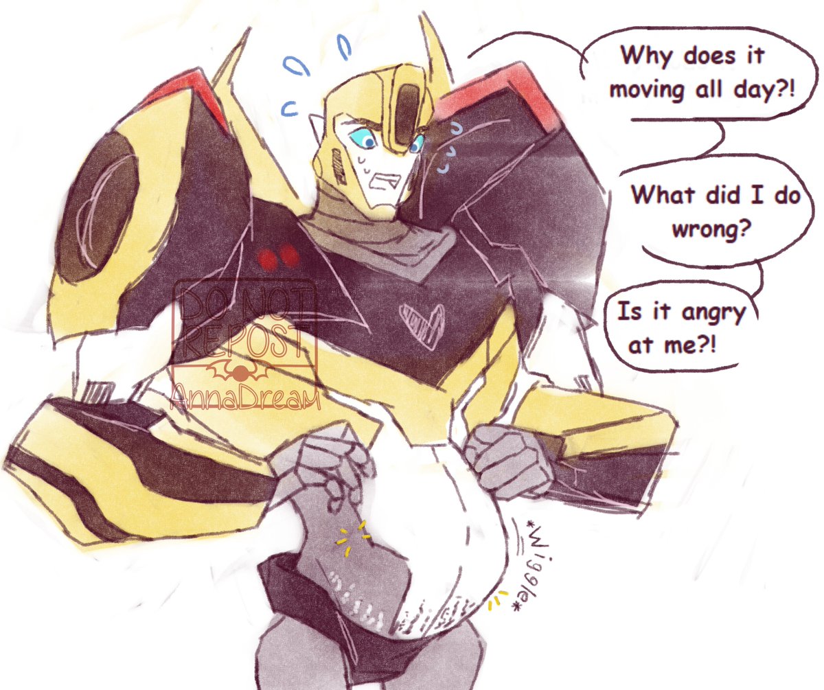 AnnaDream24's tweet photo. Young Mama Bee
#Transformers #TransformersRID #bumblebee #mechpreg https://t.co/QGl26clA2h