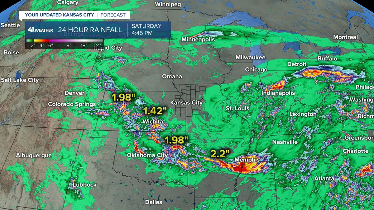 Jeff Penner (@jeffpennerkshb) on Twitter photo Rainfall the last 24-72 hours as been southwest & east of KC. We are tracking several chances of thunderstorms through Wednesday. Will they be a hit or miss?
Details are in our updated <a href="/KSHB41/">KSHB 41 News</a> weather blog at:
kshb.com/weather/kshb-4… Rainfall the last 24-72 hours as been southwest & east of KC. We are tracking several chances of thunderstorms through Wednesday. Will they be a hit or miss?
Details are in our updated <a href="/KSHB41/">KSHB 41 News</a> weather blog at:
kshb.com/weather/kshb-4…