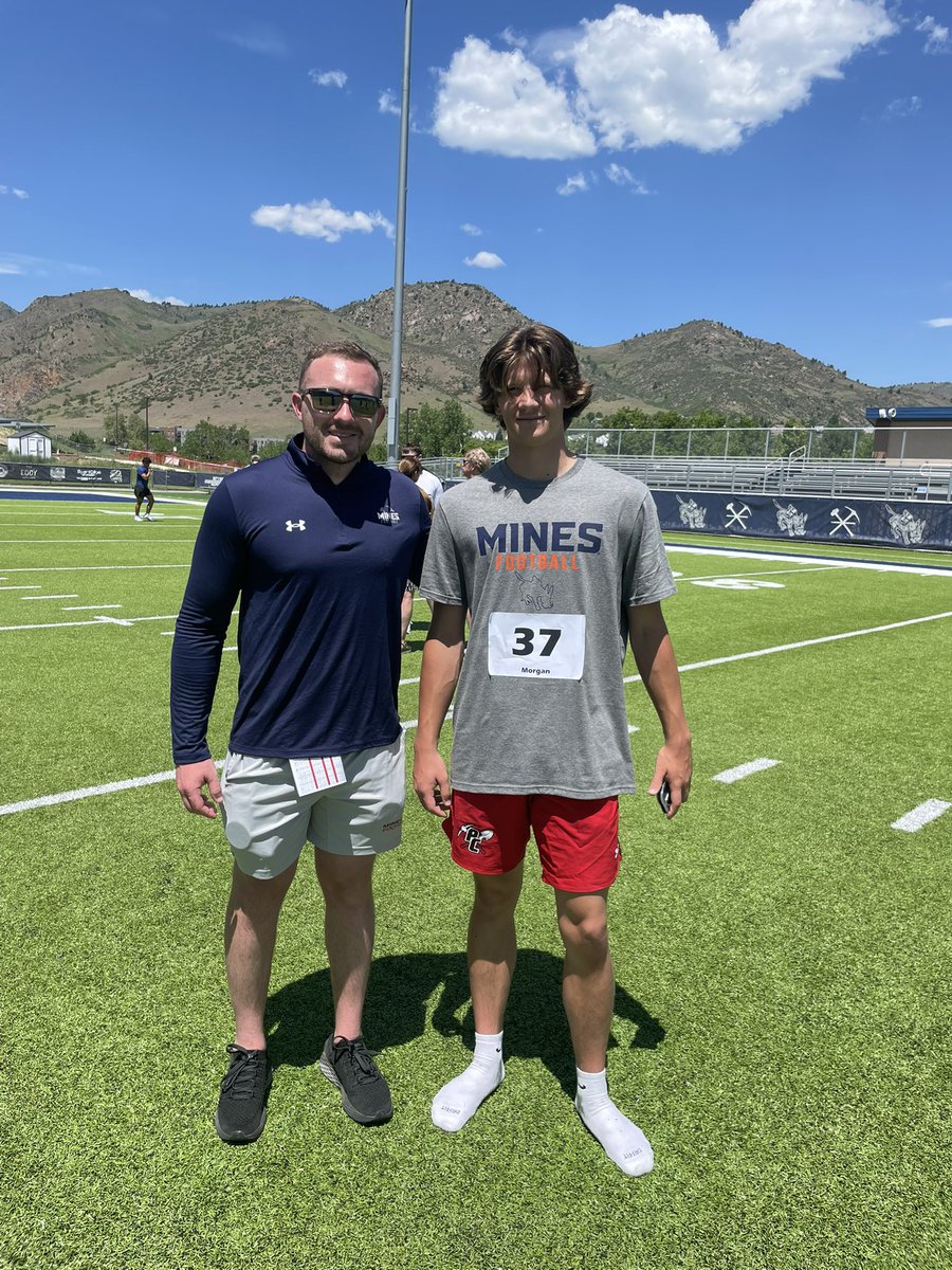 Colem2913's tweet image. Big thanks to coach Chase and coach Ryan from Colorado school of mines for the opportunity to compete. Had great time seeing the facilities and meeting the players of the mines.
@coachCwilson02 @RyanLewis_38 @MinesFootball @AlphaRecruits15 @Josh_Montzingo