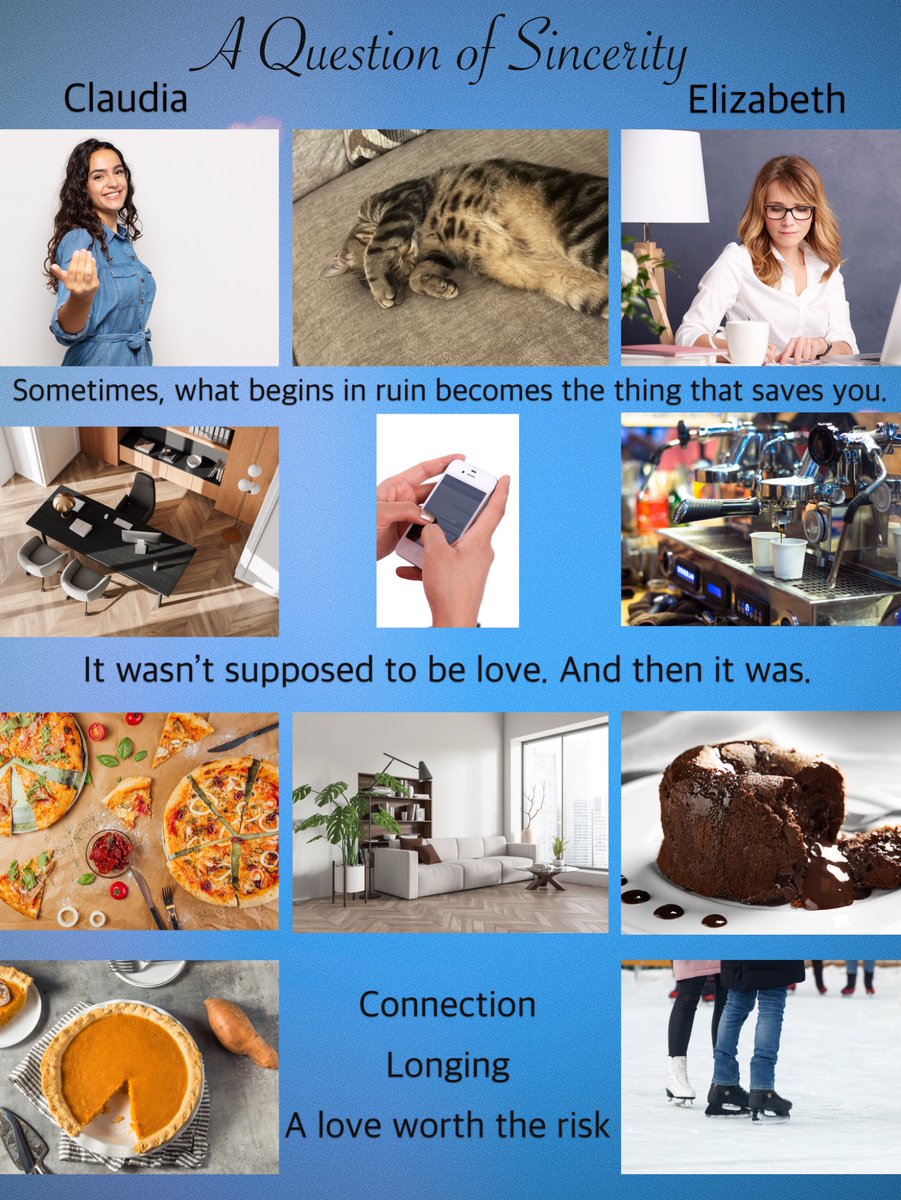 My novel, A Question of Sincerity, comes out June 18 with <a href="/YlvaPublishing/">Ylva Publishing</a>. You can preorder it now. The link is in my profile. 

This is actually the first mood board I’ve created. And yes, I did google “What is a mood board and how do you create one” first 😂