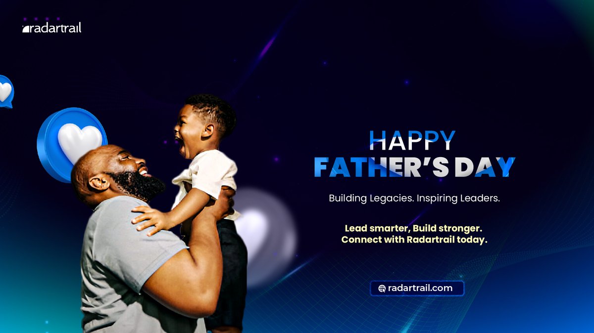 Radartrail_'s tweet photo. Happy Father's Day from Radartrail!
Today, we honor the builders, the protectors, the visionaries the fathers shaping futures. 
Just like you, we believe in planting seeds for greater tomorrows. Thank you for your leadership, sacrifice, and inspiration.
#FathersDay #Radartrail https://t.co/woZpIh6mJX